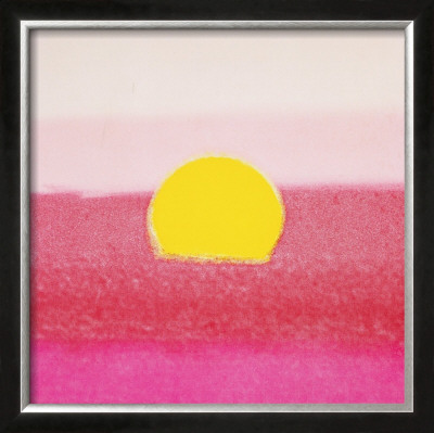 Buy Sunset c.1972 (hot pink pink yellow) Framed Art Print