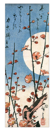 Buy Blossoming Plum Tree with Full Moon Giclee Print