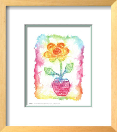 Tye Dye Floral IV: Framed Art Print