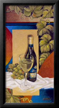 White Wine: Framed Art Print