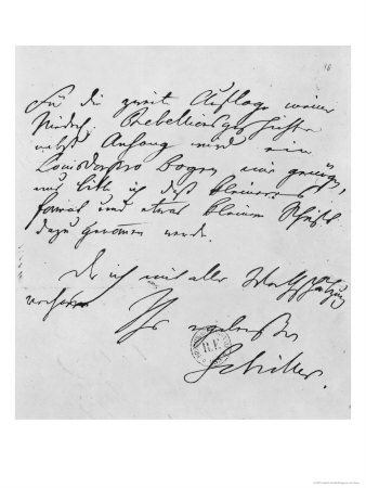 Page of Text with His Signature
