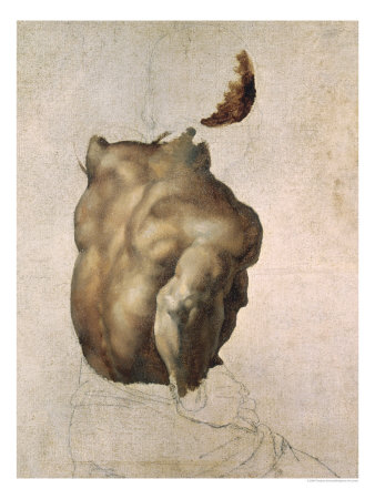 Théodore Géricault Study of a Torso for the Raft of the Medusa 1818