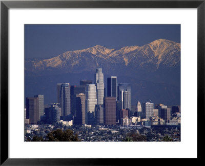 View of San Gabriel Mountain, Los Angeles: Framed Art Print