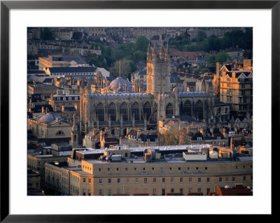 Cityscape, Bath, Bath & North-East Somerset, England: Framed Art Print