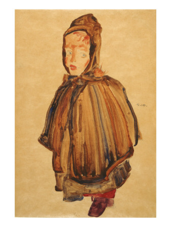 Egon Schiele Woman with Bonnet