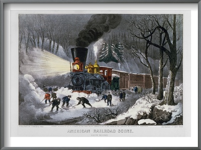 Vincent van Gogh Railroad Snow Scene 1872