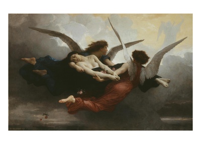 William-Adolphe Bouguereau Une Âme Au Ciel (A Soul in Heaven) 1878