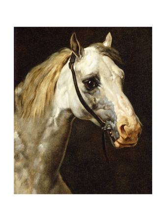 Theodore Gericault Head of a Piebald Horse