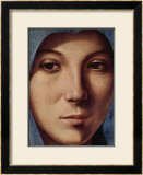 Gesicht der Maria Portrait Framed Art Print
