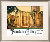 Fountains Abbey Framed Giclee Print