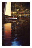 New England Sunset Sail Art Print