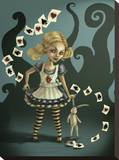 Miss Wonderland Stretched Canvas Print