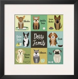 Doggy Family Framed Art Print