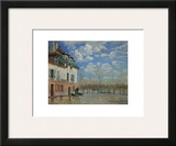 A Boat During the Flood at Port Marly c.1876 Framed Art Print