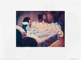 Walt Disney's Snow White and the Seven Dwarfs: Snow White Wakes Up Art Print