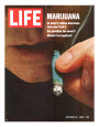 Marijuana, Man with Joint by his Mouth, October 31, 1969